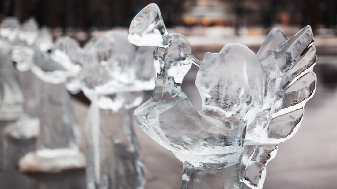 ľadová socha
